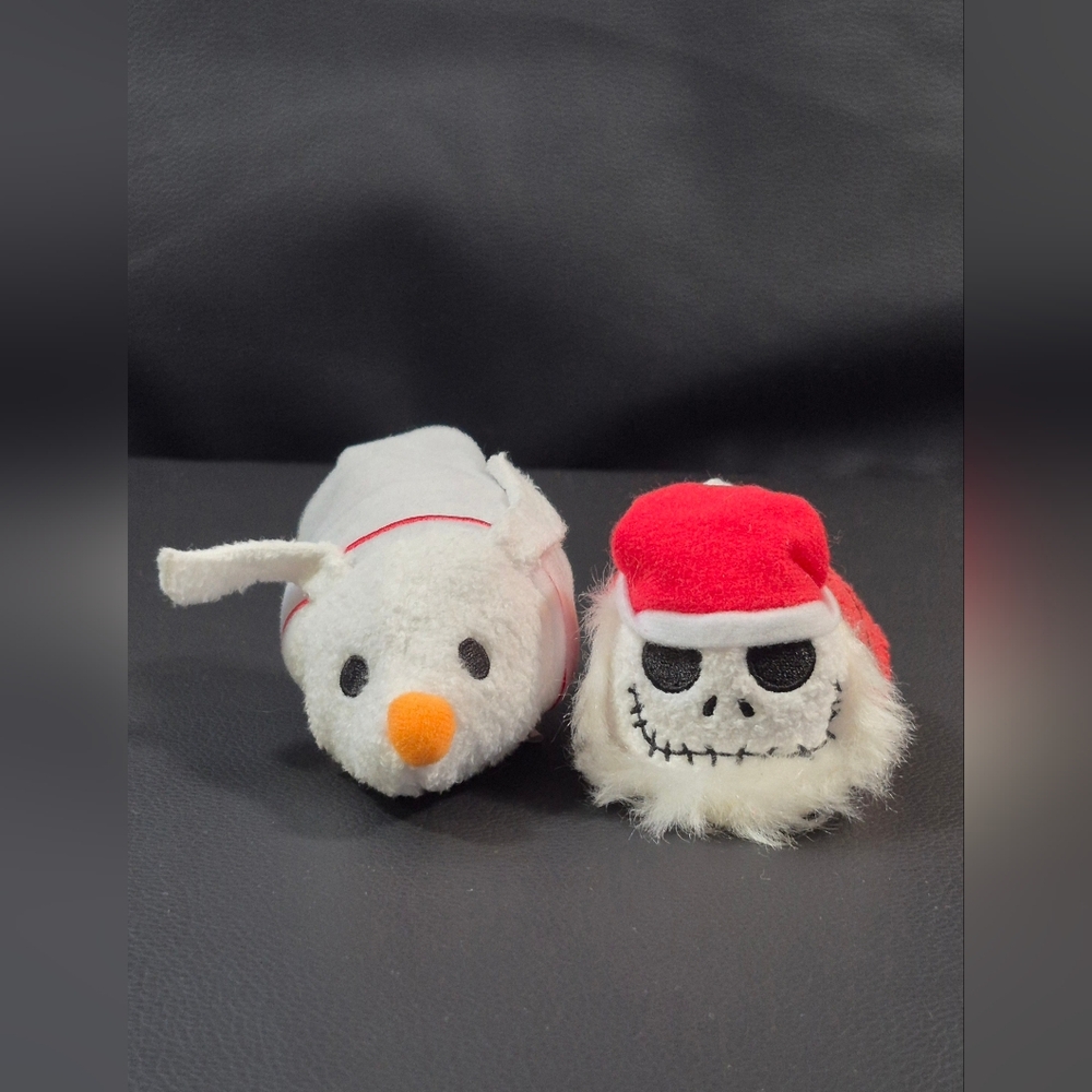 Disney 3" Jack & Zero Tsum Tsum Mini Plush Set Of 2 Nightmare Before Christmas